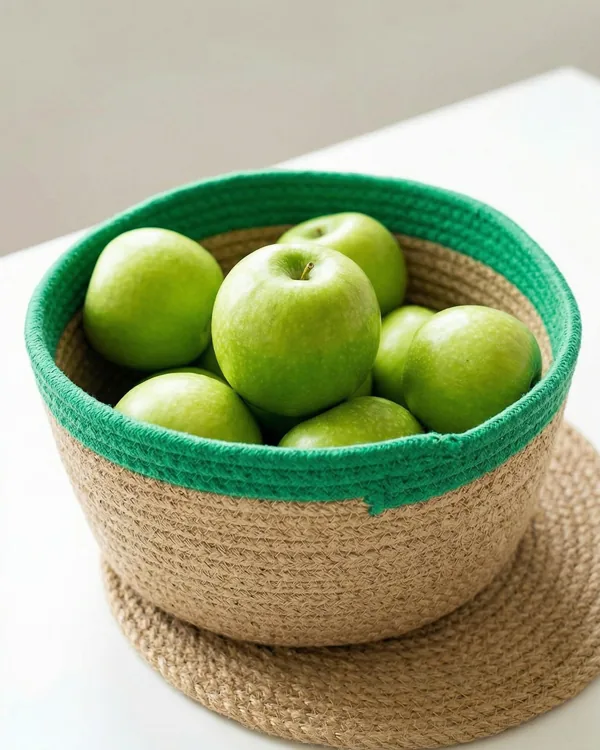 Jute fruit basket — baskets & mats bag by Fuleswar Bag Company